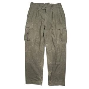 Vintage German Military Wool Cargo Pants 36x32 Olive Bundeswehr Field 70s 80s